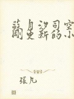 苏月汐司空靖刚刚更新的小说封面