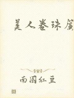 美人卷珠帘封面
