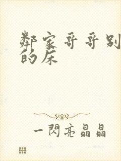 邻家哥哥别上我的床