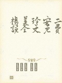 杨美玲安二狗小说全文免费阅读封面