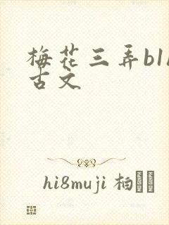 梅花三弄b1h古文封面