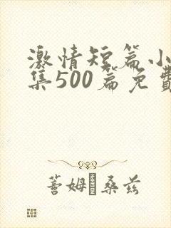 激情短篇小说合集500篇免费阅读封面