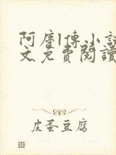 阿庆l传小说全文免费阅读txt