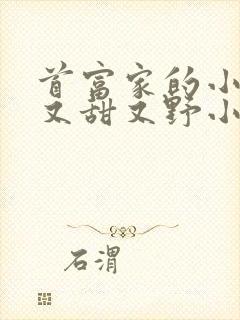 首富家的小祖宗又甜又野小说