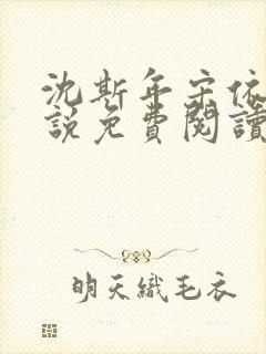 沈斯年宋依依小说免费阅读