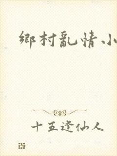 乡村乱情小说