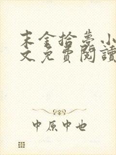 末金拾梦小说全文免费阅读