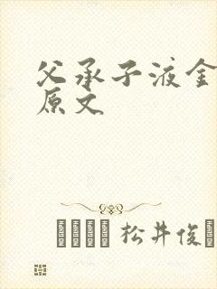 父承子液金银花原文封面