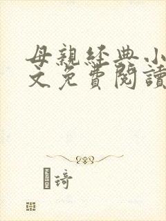 母亲经典小说全文免费阅读封面