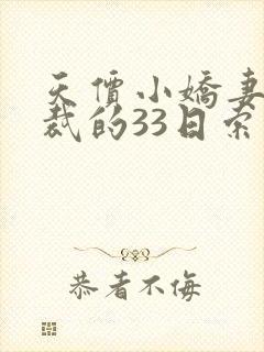 天价小娇妻,总裁的33日索情全文免费