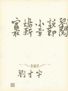 官场小说刘志中最新章节阅读全文