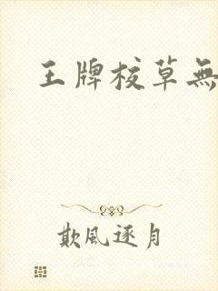 王牌校草无限爱封面