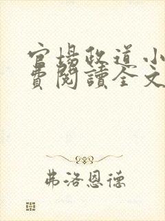 官场政道小说免费阅读全文