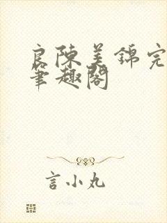 良陈美锦完整版笔趣阁