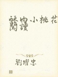 酥肉小桃花全文阅读