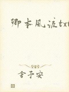 卿本风流txt封面
