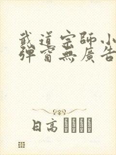 武道宗师小说无弹窗无广告封面
