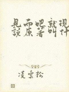 见面吧就现在小说原著叫什么