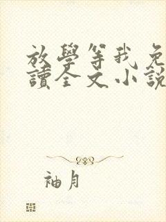 放学等我免费阅读全文小说封面