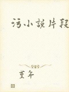 污小说片段