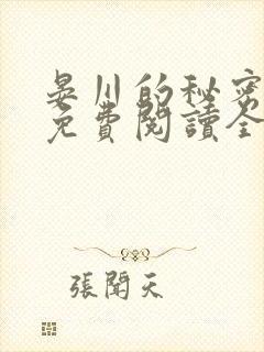 晏川的秘密小说免费阅读全文