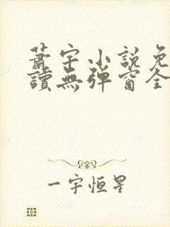萧宇小说免费阅读无弹窗全文封面