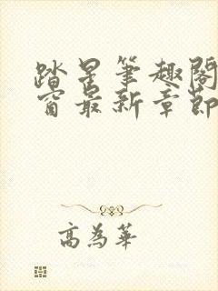 踏星笔趣阁无弹窗最新章节封面