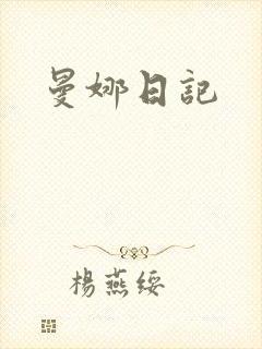 曼娜日记封面