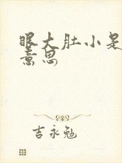 眼大肚小是什么意思
