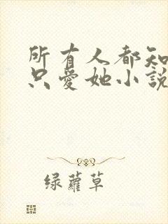 所有人都知道你只爱她小说免费阅读封面