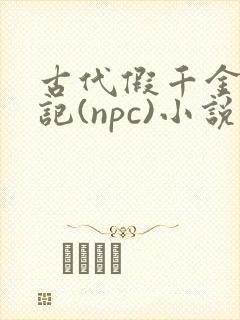 古代假千金挨日记(npc)小说封面