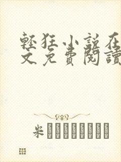 轻狂小说在线全文免费阅读