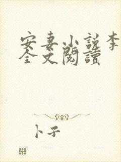 安妻小说李小雾全文阅读封面