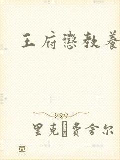王府惩教养日常