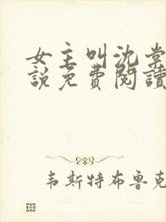 女主叫沈棠的小说免费阅读