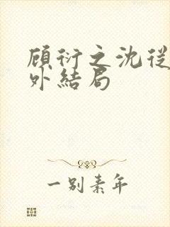 顾衍之沈从灵番外结局