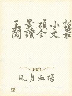 王景硕小说免费阅读全文最新章节封面
