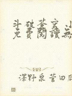 斗破苍穹 小说免费阅读无弹窗