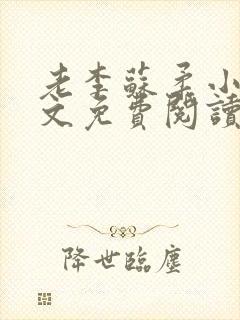 老李苏柔小说全文免费阅读封面