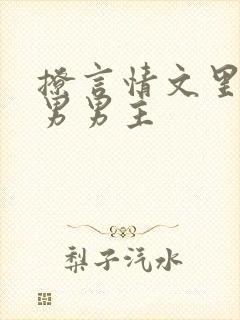 撩言情文里的直男男主