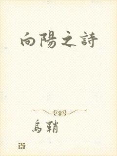 向阳之诗封面