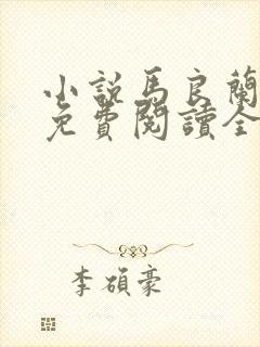小说马良兰香姐免费阅读全文