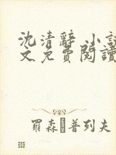 沈清辞 小说全文免费阅读
