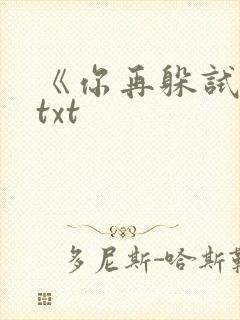 《你再躲试试》txt