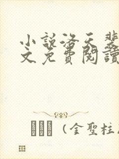 小说洛天裴容全文免费阅读完整版封面