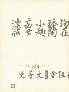 漂亮小舔狗完结版笔趣阁在线阅读
