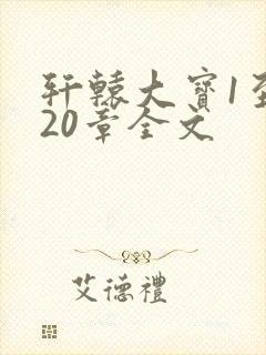 轩辕大宝1至720章全文