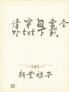 清穿日常全文番外txt下载