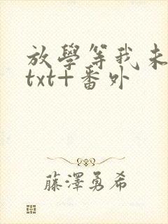 放学等我未删减txt+番外封面