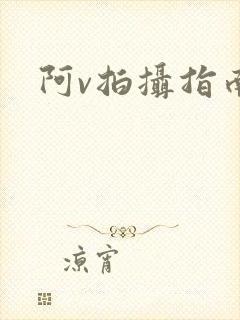 阿v拍摄指南